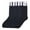 BLACK, variant on 6-PACK Couver Men's Dress Socks, Patterned Crew Socks, Multi Color, Size 10-13
