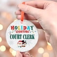 thumbnail image 4 of Court Clerk1 Christmas Ornament, Xmas Hanging Ornament, Mother’S Day Ornament, Valentine Ornament Gift, Celebration Hanging Decor, Keepsake 2025, 4 of 5