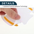 thumbnail image 4 of Car Universal Car Door Handle Cup Cover Anti-scratch Protection Film Reflective Stickers White Yellow 4 Pcs, 4 of 6