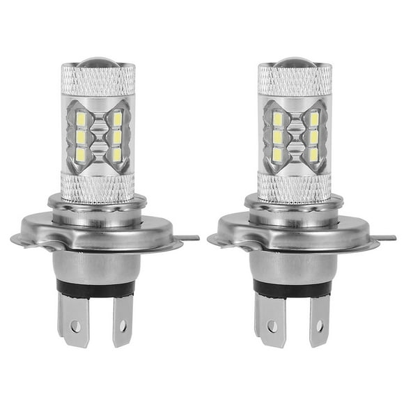 Lieonvis 2Pcs Fog Lights H4 LED Fog Light Bulbs 12V 80W 6000K Motorcycle Front Fog Light Bulbs 1500LM Electric Cars Light Bulbs for Replacement of Signals Steering Brakes Parking Tail DRL Fog Lights