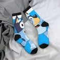 thumbnail image 5 of Silaia Bluey Print Adult Socks, Athletic Socks, Mens and Womens Crew Cushion Socks,Work Athletic Running Socks,Casual Breathable Socks, 5 of 6