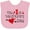 AD-Pink, variant on Inktastic My First Valentines Day Red Hearts and Arrow Boys or Girls Baby Bib
