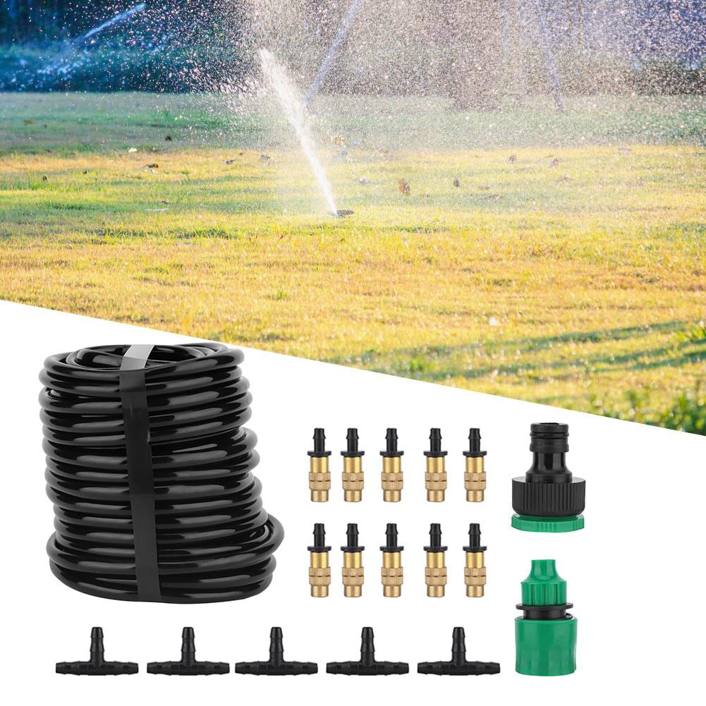 Garosa Garden Hose Kit, Self Watering Pipe Kit, 15m 20 Copper Nozzle Hosepipe Irrigation System