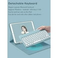 thumbnail image 2 of Linda funda para teclado Ipad 9th Gen con mouse Ipad 8th Gen/ipad 7th Gen/ipad Air 3/ipad Pro 10.5 Color Keyboard Case Retro Round Key Candy Color Detachab, 2 of 3