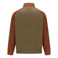 thumbnail image 4 of pstuiky camisas de manga larga para hombre, Suéter informal de patchwork para hombre, blusa abotonada con cuello alto y manga larga a la moda Tops de hombre m, 4 of 4