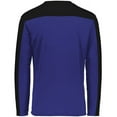 thumbnail image 5 of Holloway 223502.496.S Momentum Team Long Sleeve T-Shirt, Purple & Black - Small, 5 of 5