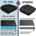 thumbnail image 4 of Car Booster Seat Cushion Posture Cushion Portable Breathable Mesh, Effectively Increase The Field of View Ideal for Office, Home, Angle Lift Seat Cushions,Black, 4 of 6