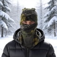 thumbnail image 4 of Unique Bargains 1 Pc Multi-function Face Mask Polar Fleece Balaclava for Cycling Green, 4 of 6