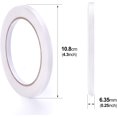 thumbnail image 4 of HAHDAXIA 6 Rolls Double Sided Office Tape by - Clear Double-Sided Adhesive Tape Removable for DIY Arts, Crafts, Scrapbook, Photos Display ect，1/4-Inch x 22.9 Yards (6.35mm x 21m), 4 of 6