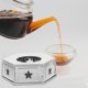 thumbnail image 4 of Calentador de té portátil Calentador de tetera de acero inoxidable Ollas Horno de calentamiento desmontable Café, 4 of 6