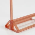 thumbnail image 3 of M&T Displays 5x7 T-Shape Acrylic Menu Holder Gold Border Double Sided Bottom Load Sign (12 Pack), 3 of 8