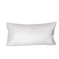 thumbnail image 1 of HomeRoots 402811 Quilted White Velvet Lumbar Throw Pillow, 1 of 1