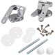 thumbnail image 1 of 1 par de montajes de bisagra de asiento de inodoro de aleación de Zinc con pernos, tornillos y tuercas, tapa de inodoro de ajuste superior, bisagra, pieza de repuesto para inodoro, 1 of 5