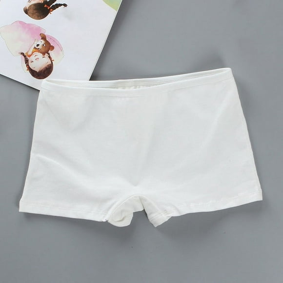 Lefu Kid Children Girl Solid Color Cotton Boxers Safety Pants Shorts Underwear Summer