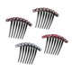 thumbnail image 2 of Peine para el cabello Juego de 4 dientes de diamantes de imitación Peine para el cabello Accesorios para el cabello Peine para el cabello para mujeres Niñas Regalo 4 colores Adepaton 2036003, 2 of 9