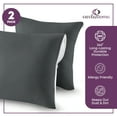 thumbnail image 2 of CIRCLESHOME Throw Pillow Protectors - 100% Cotton Breathable Pillowcases - 16 X 16 Square Pillowcases - Protects Pillows from Dirt, Dust and Debris (Square Pillow - 2 Pack- 16x16), 2 of 8