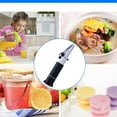 thumbnail image 2 of Clearance! beishanbush Measuring Tools Handheld Refractometer Sugar Meter Fruit Sweetness Meter Sugar Meter Sweetness Meter Refractometer Detects Cutting One Size Black, 2 of 9