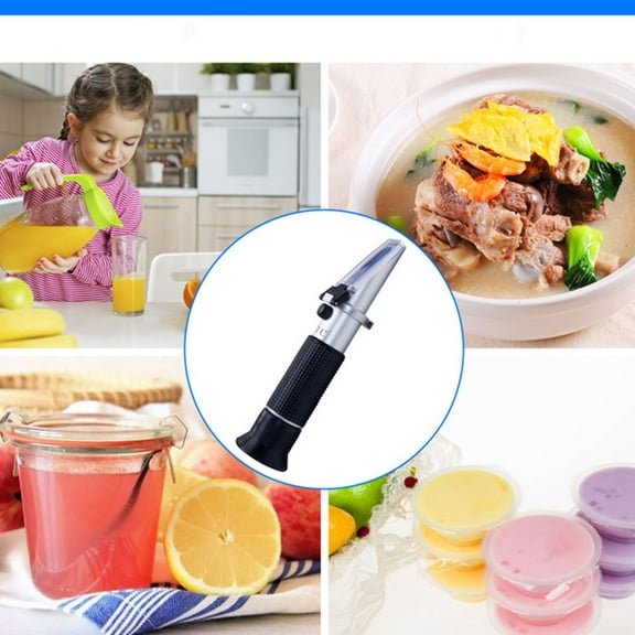 Handheld Refractometer, Sugar Meter, Fruit Sweetness Meter, Sugar Meter, Sweetness Meter construction tools, A Sugar Analyzer And Sweetness Meter Measuring Tools, Black
