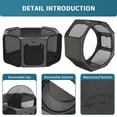 thumbnail image 4 of Large Portable Dog Playpen with Removable PVC Coating Bottom - Ideal for Large Dogs, Cats, Rabbits, and Chickens - Indoor/Outdoor/Travel Use - 45.5"x45.5"x21", 4 of 4