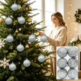 thumbnail image 2 of 6Pcs Christmas Ball Ornaments Set, 2.36 Inch Shatterproof Plastic Xmas Tree Baubles, Holiday Hanging Decor for Christmas Tree Wreath Party, 2 of 9