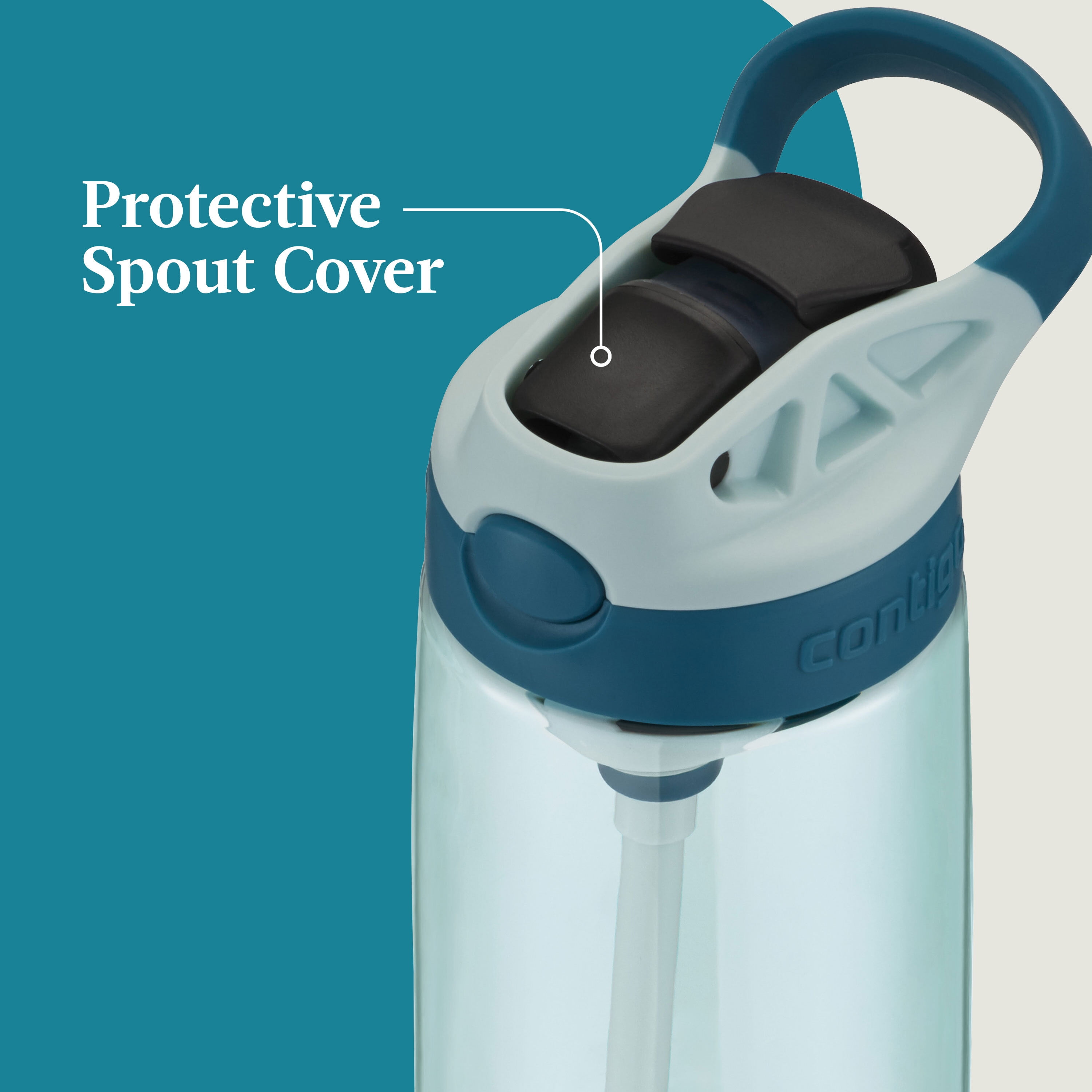 Contigo Kids' Micah Water Bottle with Leak-Proof Lid, Blue, 20 oz