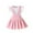 Pink, variant on AherBiu 2 Piece Summer Sets for Girls Formal Outfits Tank Top with Suspended Pleated Short Skirt Set