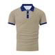 thumbnail image 5 of Blusa y camisa de manga corta con cuello vuelto para hombre, blusa de manga corta con solapa y botones estampados, blusa de poliéster para hombre, 5 of 5