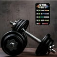 thumbnail image 5 of GYM RULES Motivational Metal Sign 12x16 Inches Aluminum Workout Poster for Home Gym Wall Decor Fitness Room Art Inspirational Exercise Quote for Men Cave Garage Office Gym Rules Sign No Excuses, 5 of 8