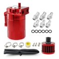 thumbnail image 1 of Universal Baffled Aluminum 300ml Oil Catch Can Reservoir Tank / Oil Tank With Air Filter Red Black Blue Silver Purple, 1 of 1