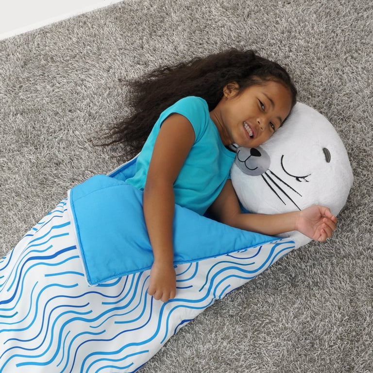Happy Nappers: Pillow & Sleepy Sack: Medium - Sammy The Seal - 54