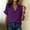 Purple, variant on ClodeEU Women's Lapel Collar Pleated Short Sleeve Button Down Shirt,Solid Color Casual Blouse Army Green,Women's Plus L