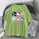 thumbnail image 1 of Impresión de dibujos animados holley kitty y Kuromi y Cinnamoroll camiseta blusa verano Streetwear O-cuello dulce niñas T-Shirtpangjing, 1 of 4