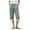 Green-capri pants for women, variant on Women's Capris Pull On Straight Leg Cropped Pants Striped Cotton Lounge Casual Capri Pants with Pockets