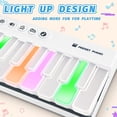 thumbnail image 2 of Mini Keyboard Piano Toy, Portable Light Up Pocket Piano for Toddlers Kids.,Pink, 2 of 7