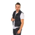 thumbnail image 1 of Skylinewears Mens Fashion Denim Vest Sleeveless Snap Front Cowboy Biker Jean Vest, 1 of 4