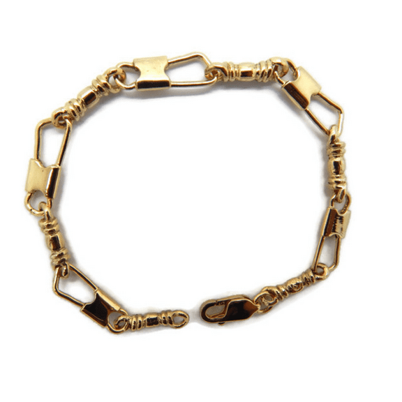 10K SOLID YELLOW GOLD FISHERS OF MEN (ACTS) REGULAR LINK, ORIGINAL BRACELET