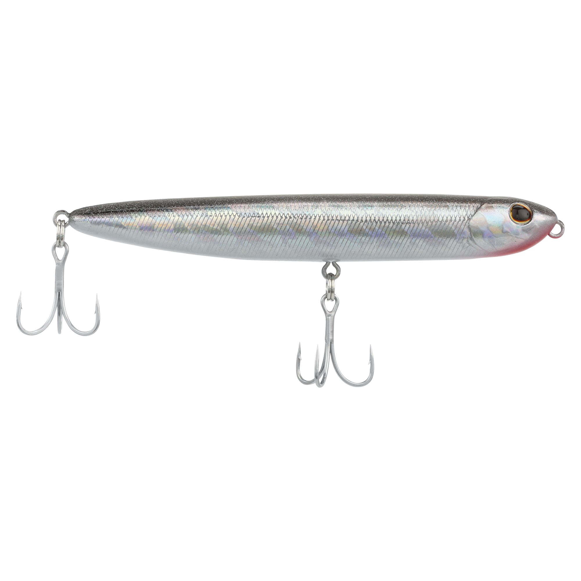 Berkley Drift Walker Saltwater, 4.3 in, Topwater Baits, Black Silver (1 Count)