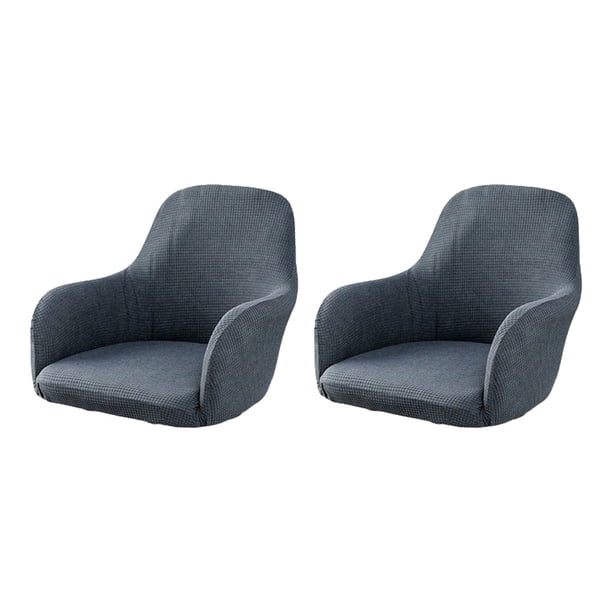 Sillones de Comedor Cateissary 2x Renew con fundas para sillas Elásticas Azul Marino gris oscuro