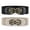 A-Black+Beige, variant on Women Stretchy Belts Ladies Elastic Wide Waist Belts for Dresses 2 Pack