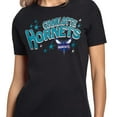 thumbnail image 3 of Women's Starter Black Charlotte Hornets Fireworks T-Shirt, 3 of 3