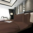 thumbnail image 3 of 4-Piece Bed Sheet Set In a GIFT BOX Deep Pocket and Easy Fit Queen Chocolate Brown, 3 of 3