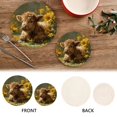 thumbnail image 4 of Cotton Rope Pot Holder Set of 2 Kitchen Trivets Cow Lying in Sunflowers Potholdersfor Hot Pans & Dishes, 4 of 7