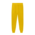 thumbnail image 4 of WTOBBY Women's High Waisted Joggers with Pockets, Tapered Leg Drawstring Lightweight Sweatpants for Athletic and Casual Activities,Yellow S, 4 of 5