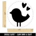 thumbnail image 2 of Baby Chick Bird with Hearts Spring Summer Self-Inking Rubber Stamp Ink Stamper - Sky Blue Ink - Medium 1 Inch, 2 of 7