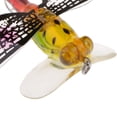thumbnail image 3 of 3 piezas realistas moscas de pesca con mosca  moscas flotantes Popper señuelos cebos artificiales Macarena Moscas de pesca con mosca de agua superior, 3 of 8