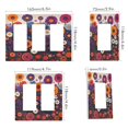 thumbnail image 2 of Yayeee Rocker Switch Wall Plate 1-Gang 4.6"x2.9" Home Decorative Outlet Cover, Purple Flowers, 2 of 6