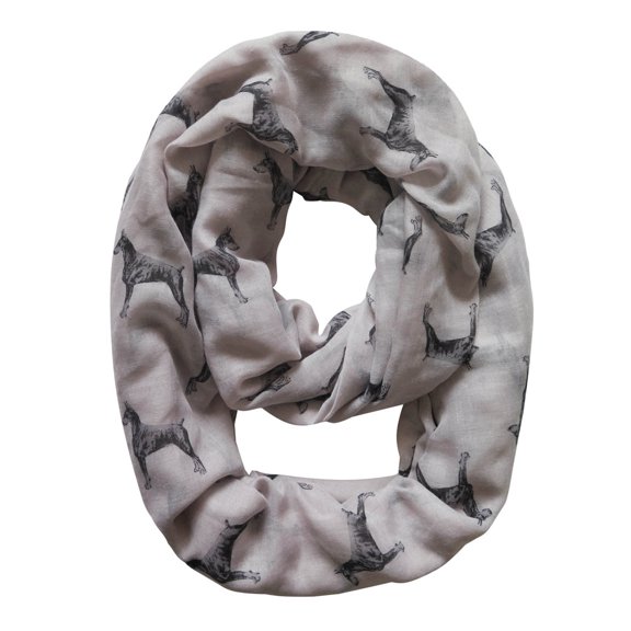 Doberman Pinscher Dog Print Infinity Scarf