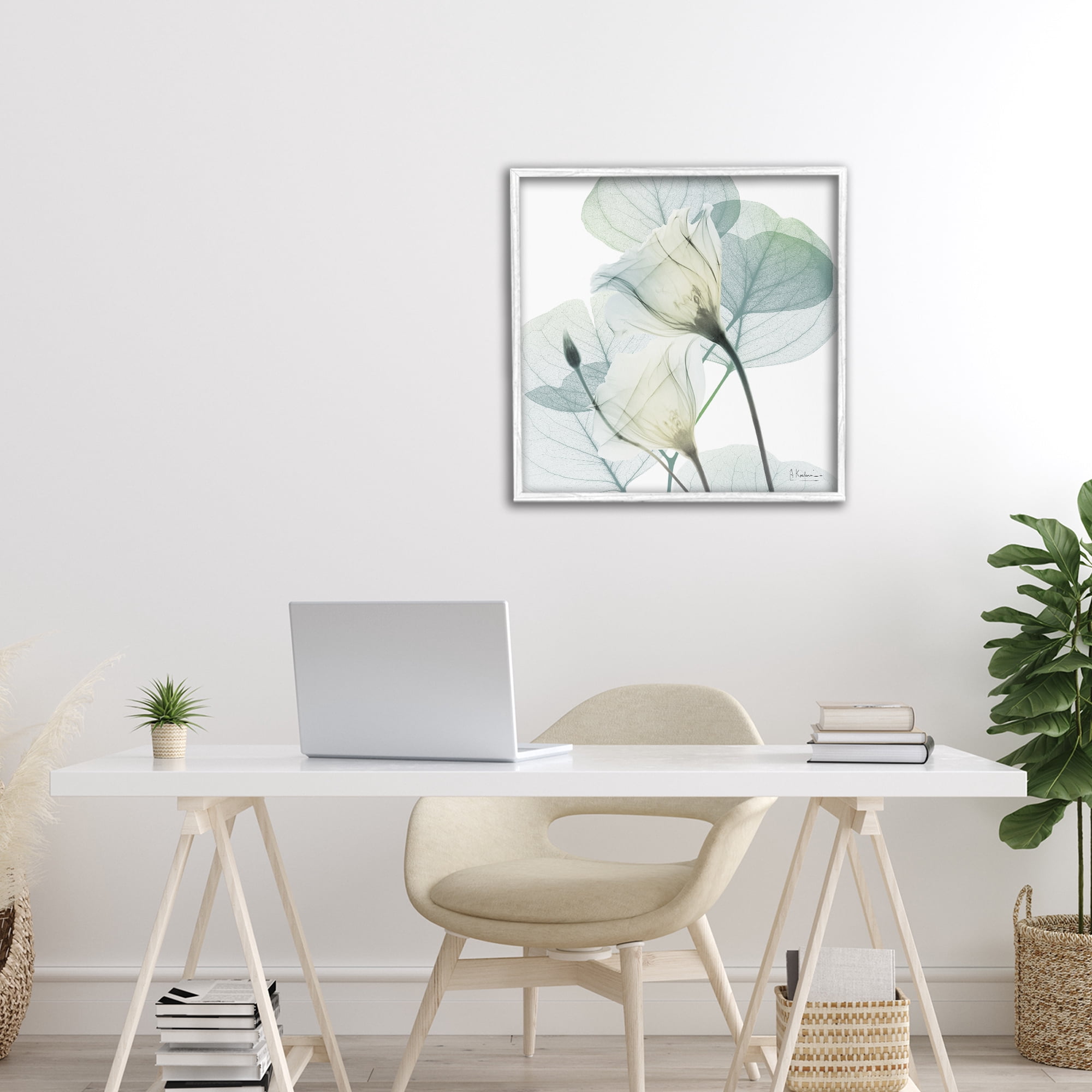 Stupell Industries Divine Fate Petals White Framed Giclee Art, design by Albert Koetsier