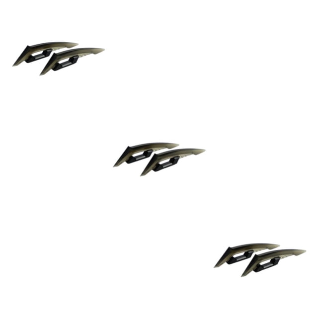 Decodeary Aerodynamic Spoiler Wing Durable Aerodynamic Winglets Moto Sticker Motorcycle black 3Set