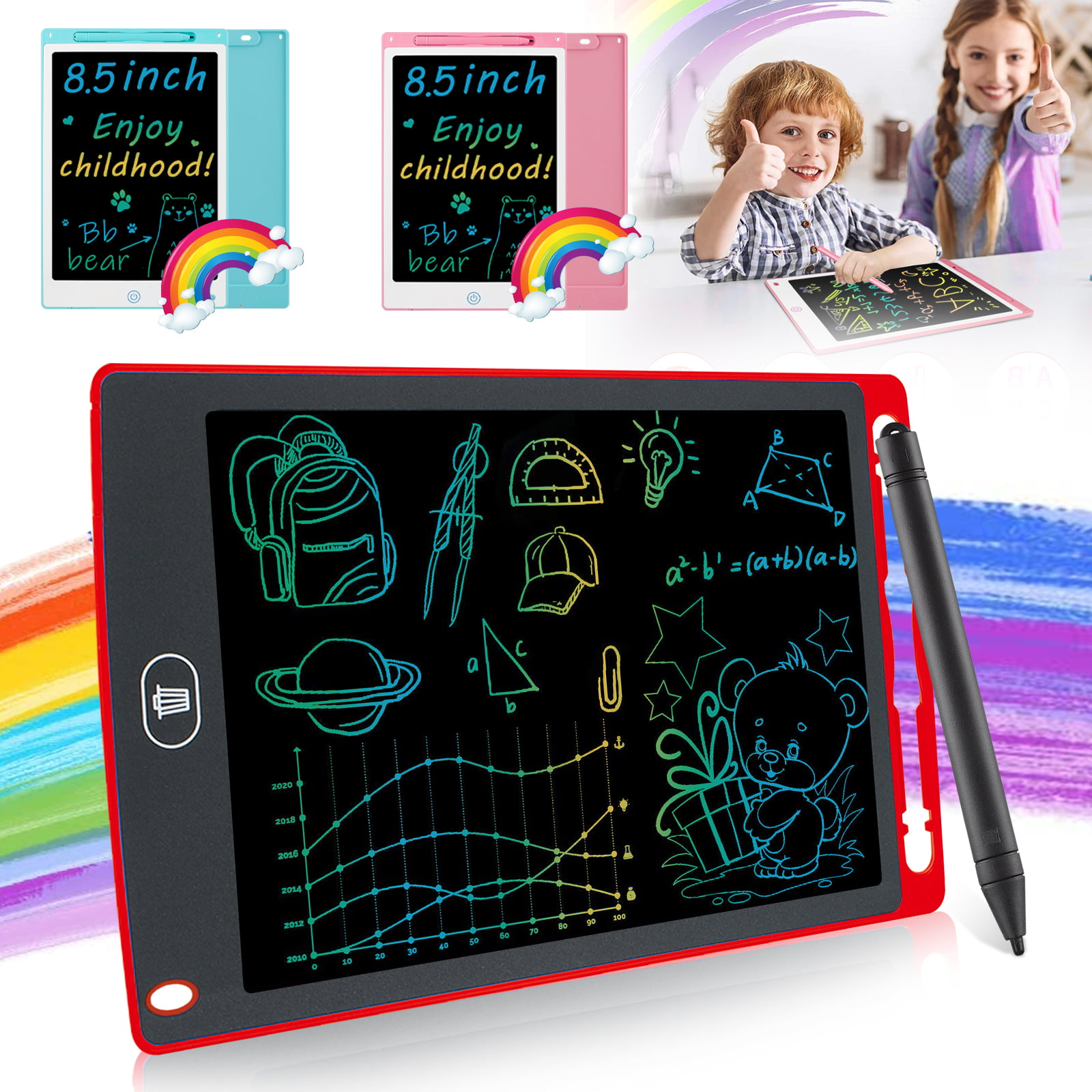 LCD Writing Tablet, EEEkit 12/8.5 Inch Drawing Tablet Kids Tablets 